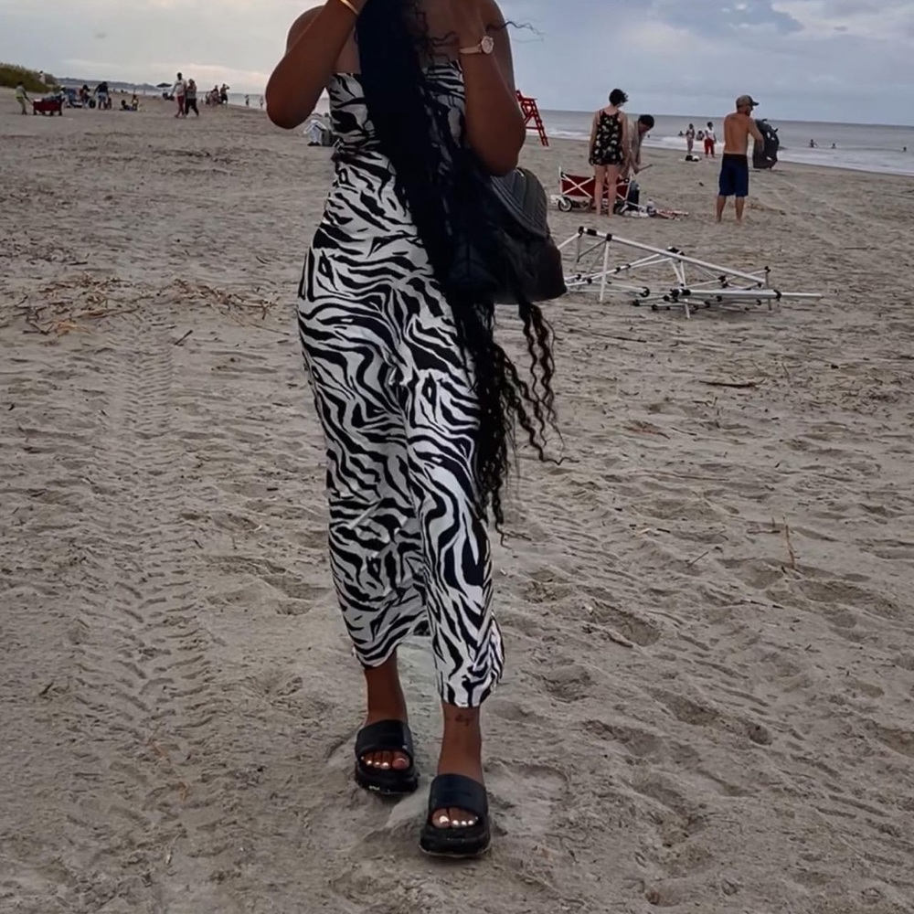 Zebra print Cami dress